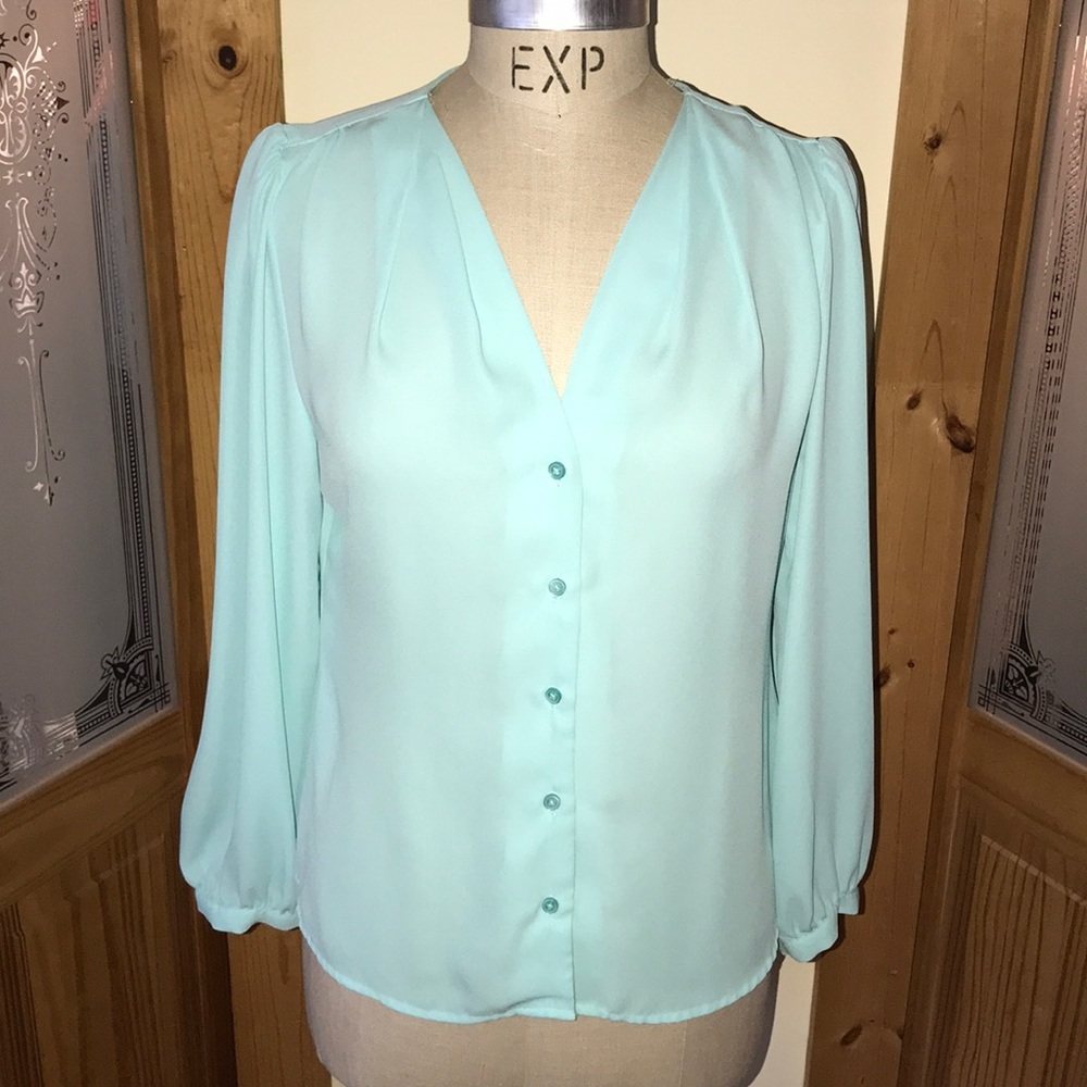 Express Button Down Blouse